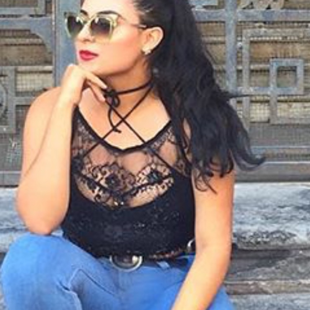 Vintage beaded italy top